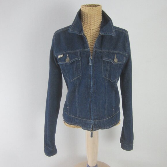 Burberry Blue Denim Bomber Jacket - Picture 11 of 14